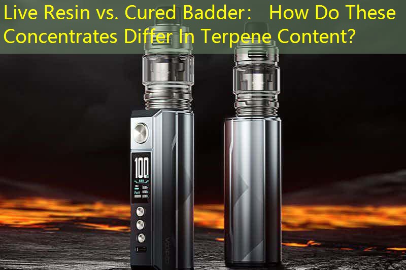 Live Resin vs. Cured Badder： How Do These Concentrates Differ In Terpene Content？