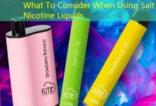 What To Consider When Using Salt Nicotine Liquids-vape