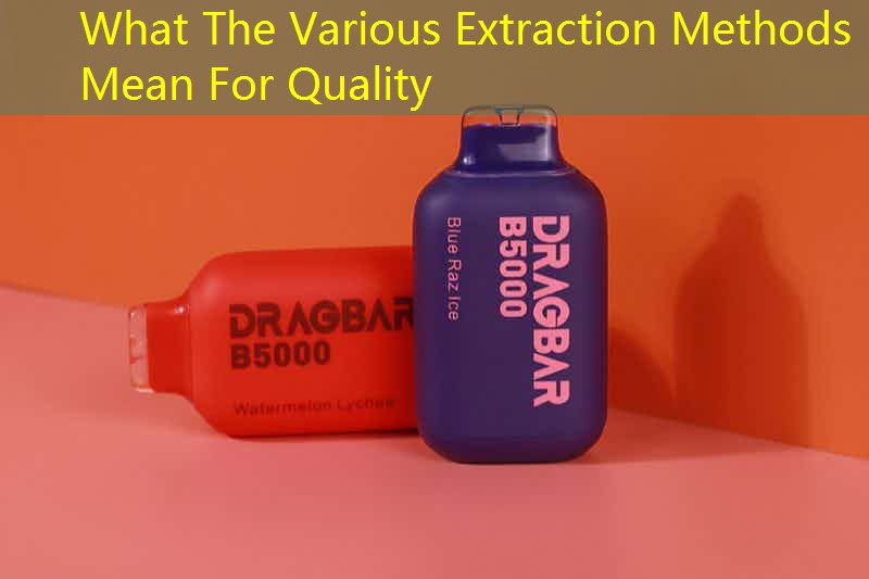 What The Various Extraction Methods Mean For Quality