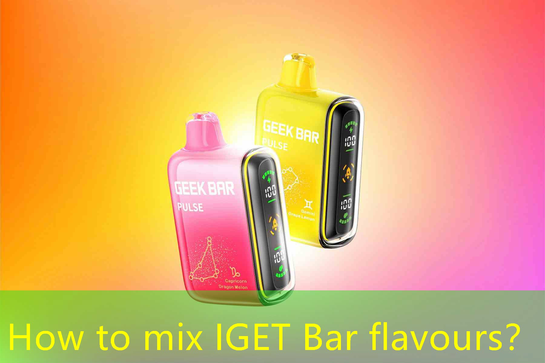 How to mix IGET Bar flavours？