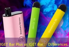 IGET Bar Plus vs IGET Bar： Differences.-vape