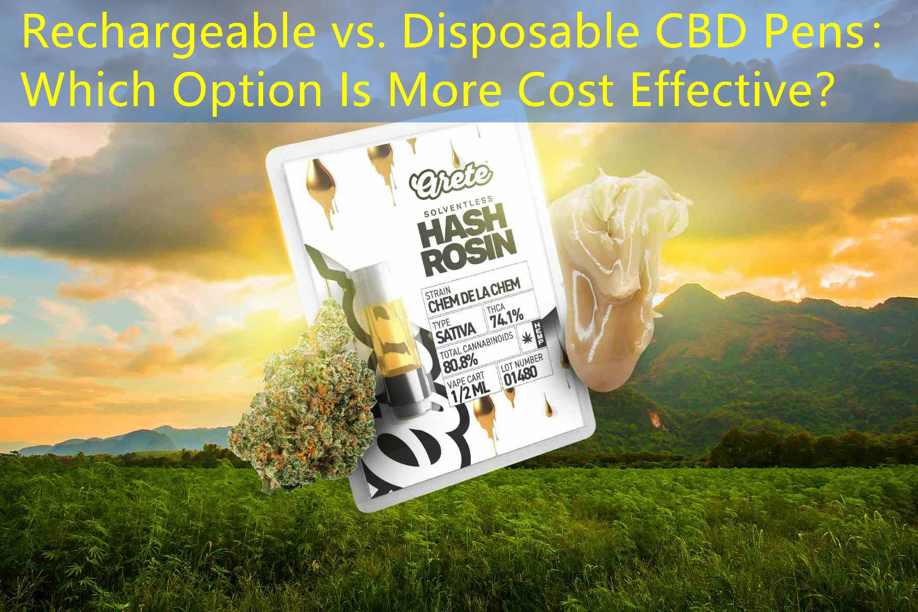 Rechargeable vs. Disposable CBD Pens： Which Option Is More Cost Effective？