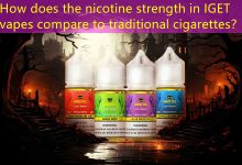 How does the nicotine strength in IGET vapes compare to traditional cigarettes？-vape