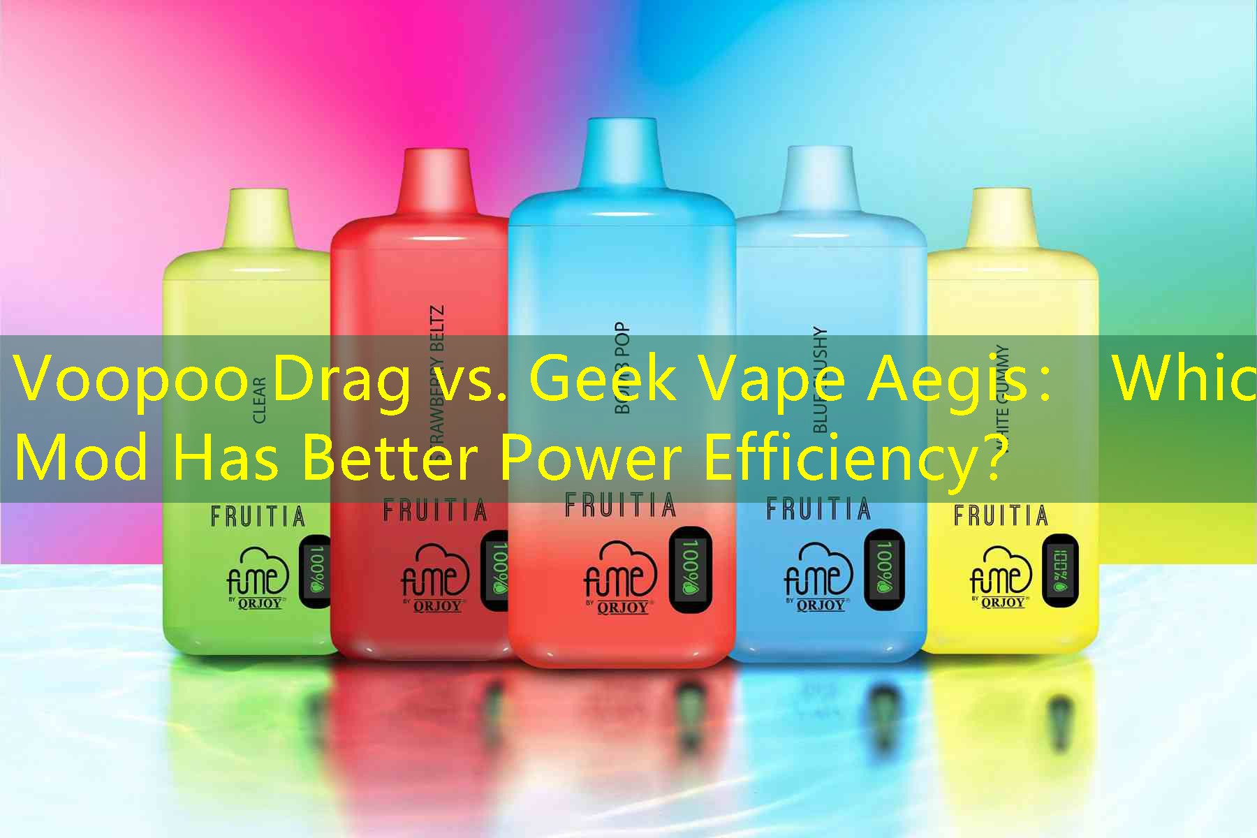 Voopoo Drag vs. Geek Vape Aegis： Which Mod Has Better Power Efficiency？